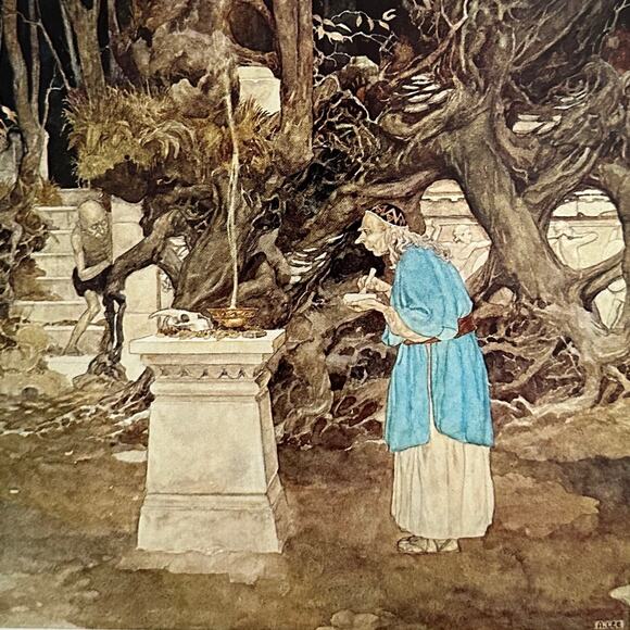 Alan Lee, Magician, Fantasy, Illustration, Book Page Art Print ~ 250801-WH 595 G - Picture 1 of 2